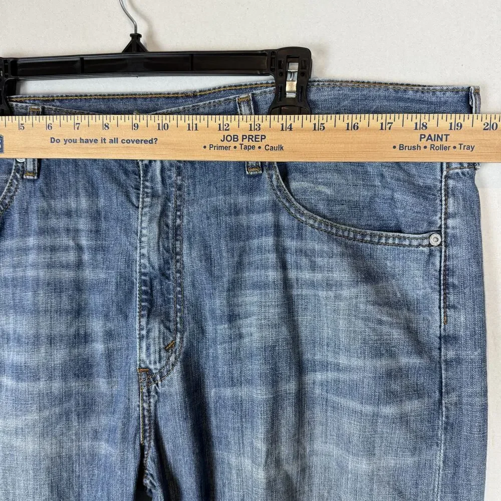 Levi's 505 Jeans Mens 38x32 Blue Denim Cotton Regular Fit Straight Leg Zip‎ Fly